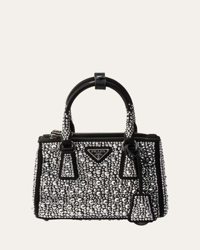 Allover Crystal Top-Handle Bag
